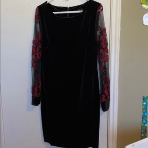 NWOT Ivanka Trump Black Suede Dress